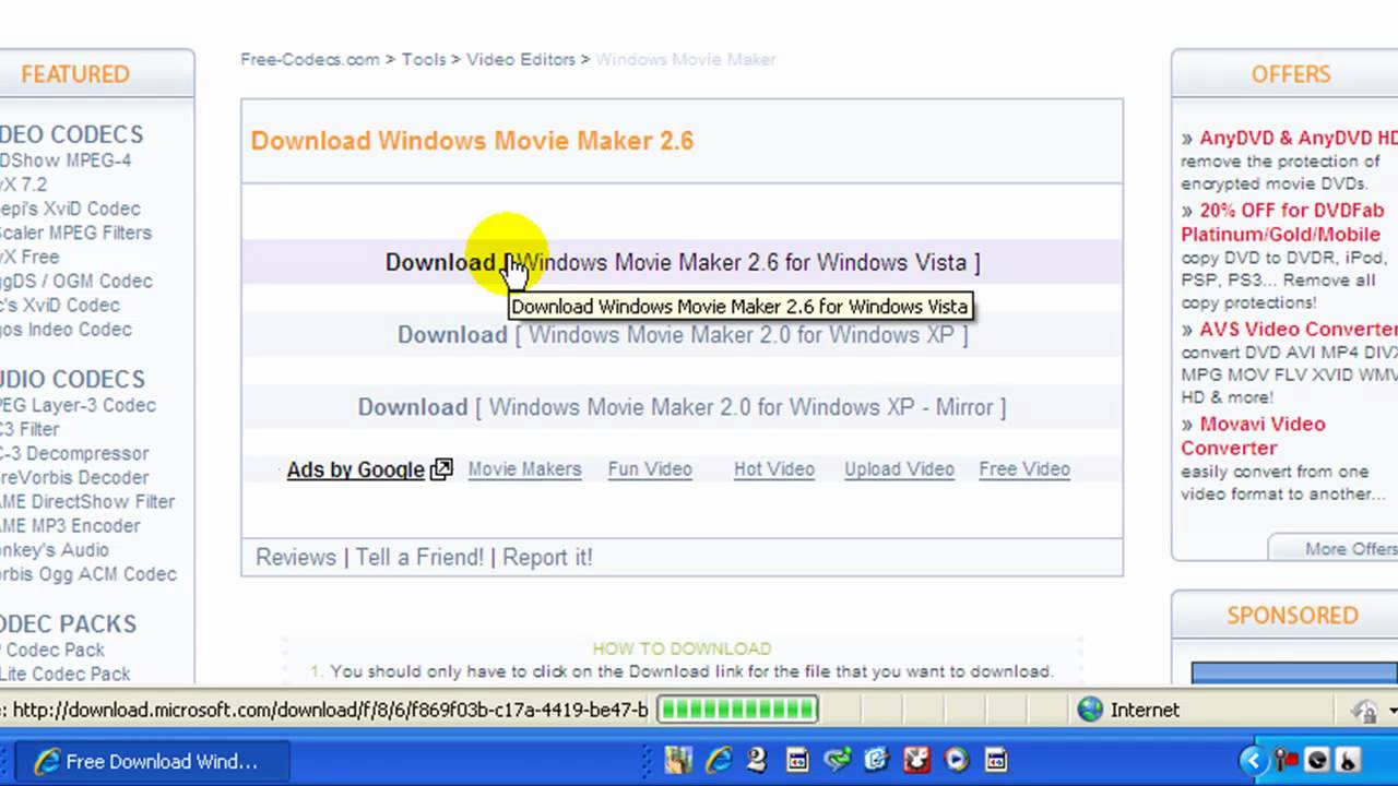 Free dvd decoder for windows xp media player