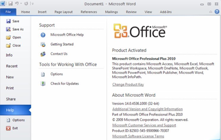 free microsoft word download without product key